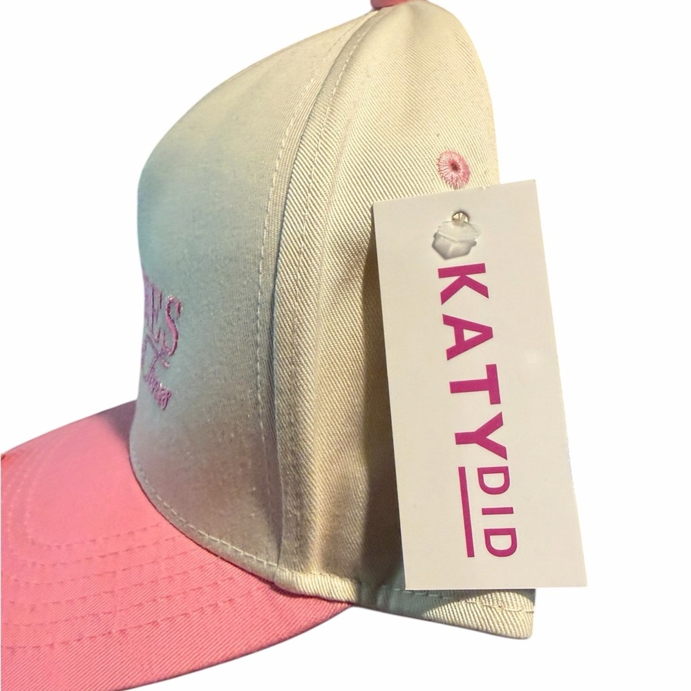 Katydid Tan Lines & Good Times Pink and Cream Trucker Hat - Picture 4 of 4